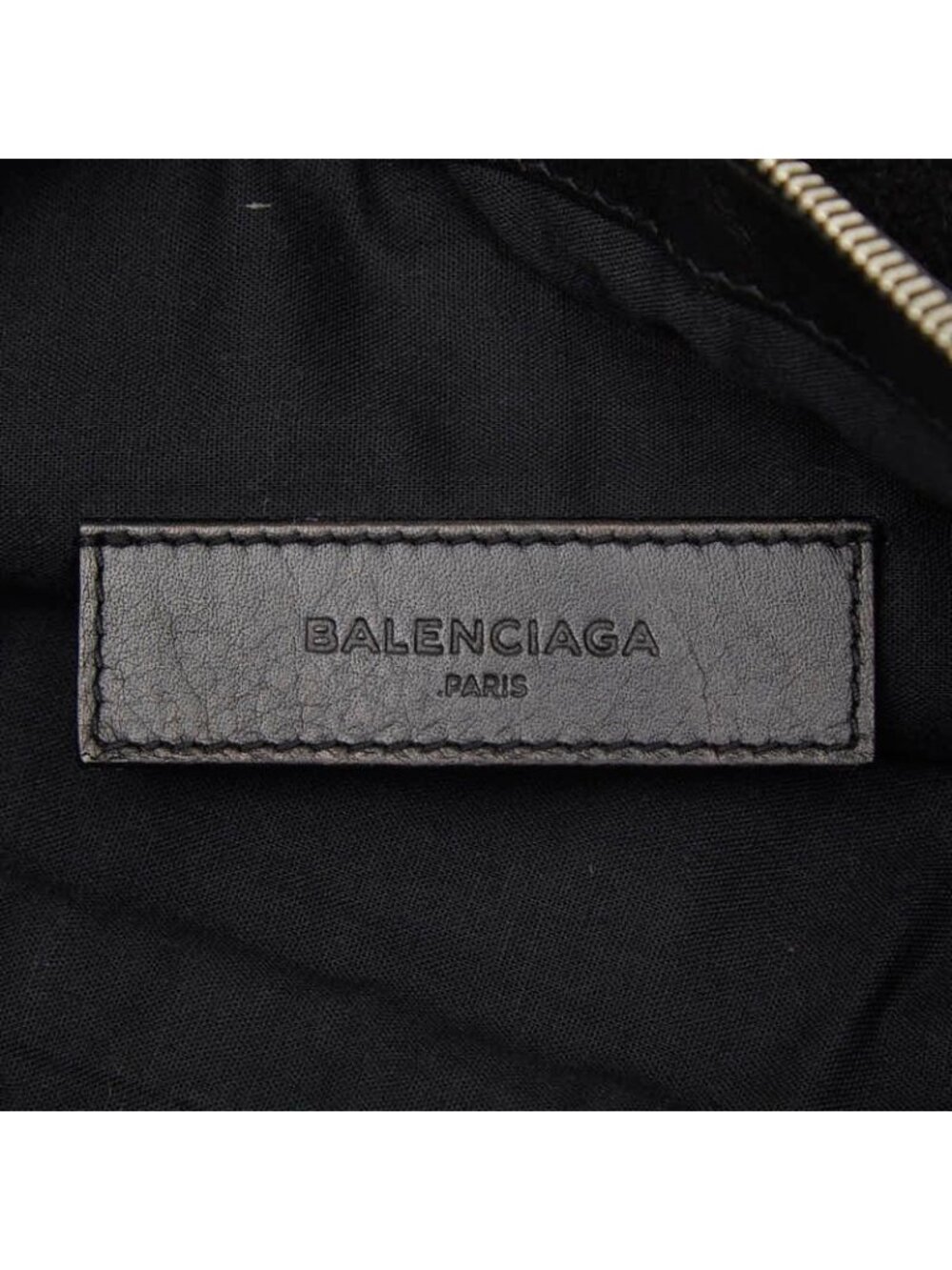 Balenciaga Classic Clip M Clutch Black Suede Leather - Picture 9 of 10